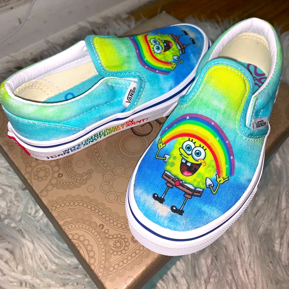 Kids size 12 SpongeBob pride 🌈 vans